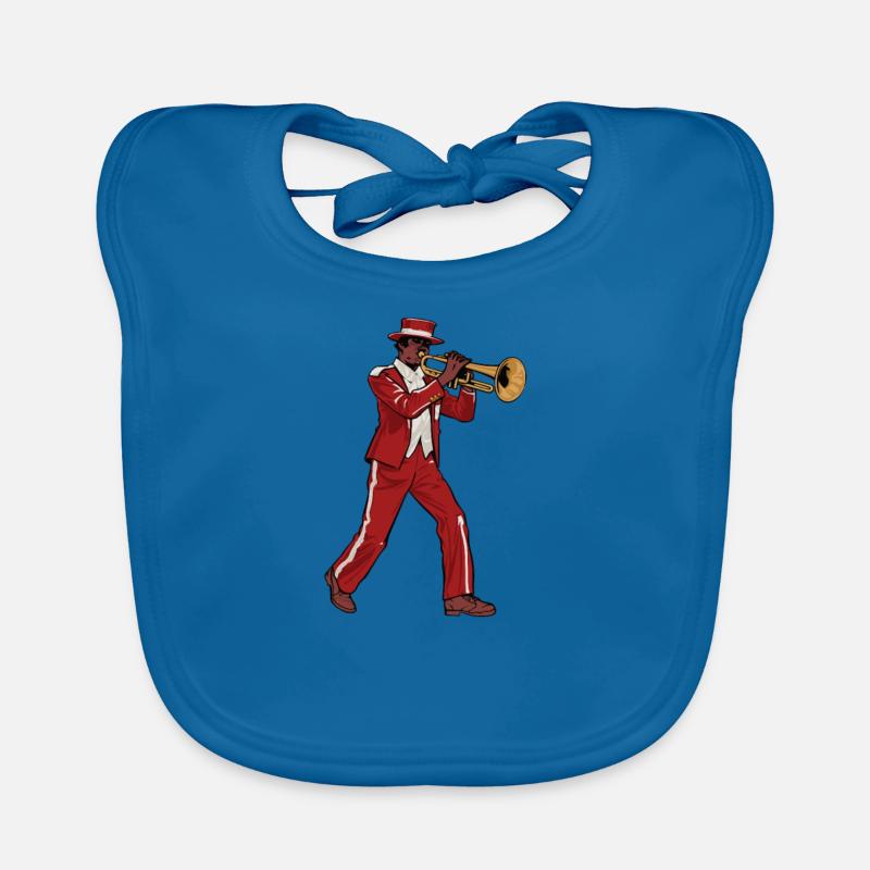 Trombone marching band Organic Baby Bibs