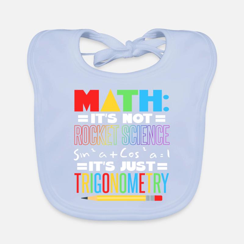 Math Teacher Organic Baby Bibs