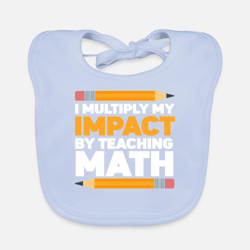 I Multply My Impact By Teaching Math Organic Baby Bibs