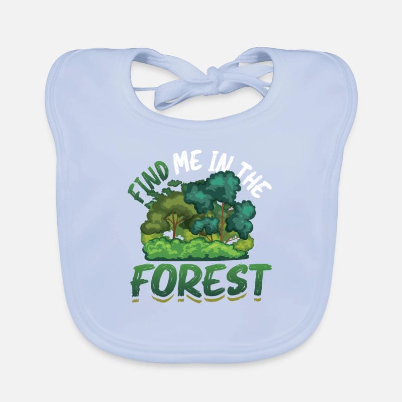 Trouvez-moi dans la forêt - Forest Lovers Bavoir bio Bébé