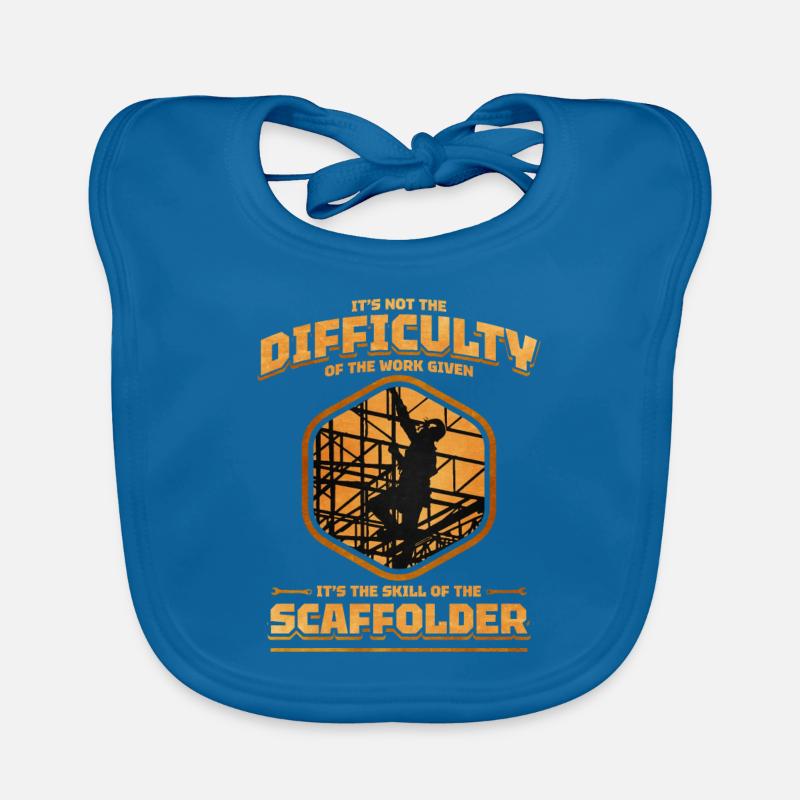 scaffolding scaffolding scaffolding craftsman construction site Organic Baby Bibs