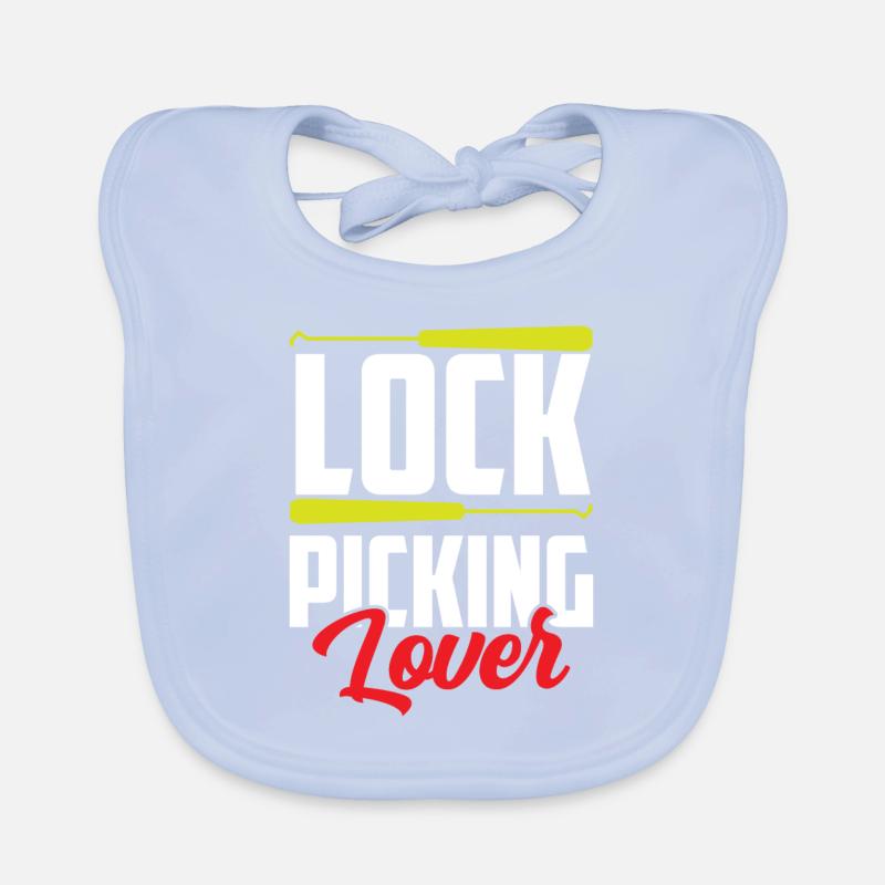 Lock Picking Lover Cracker Cracking Lock Bavoir bio Bébé