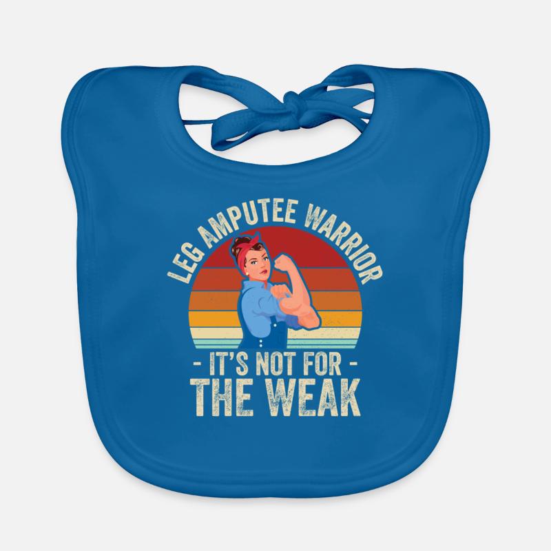 Cadeau de prothèse de jambe amputée Bavoir bio Bébé