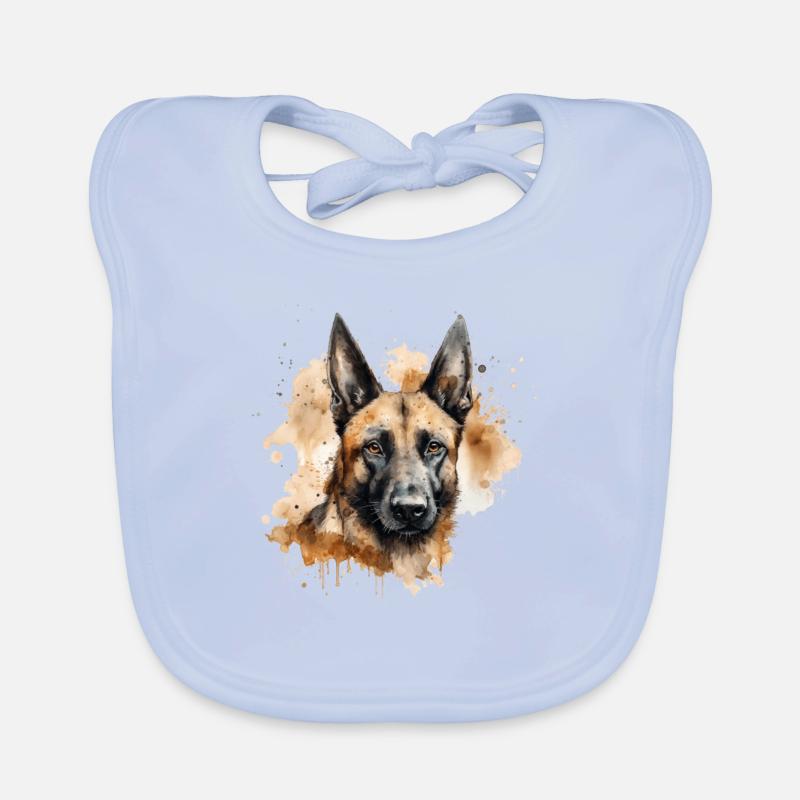 Belgian Malinois Baby Bio-Lätzchen
