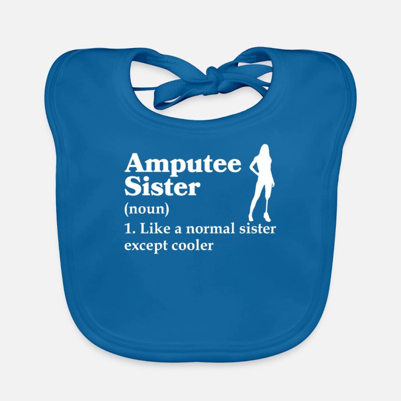 Cadeau de prothèse de jambe amputée Bavoir bio Bébé