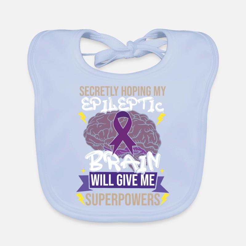 Epileptic Brain Organic Baby Bibs