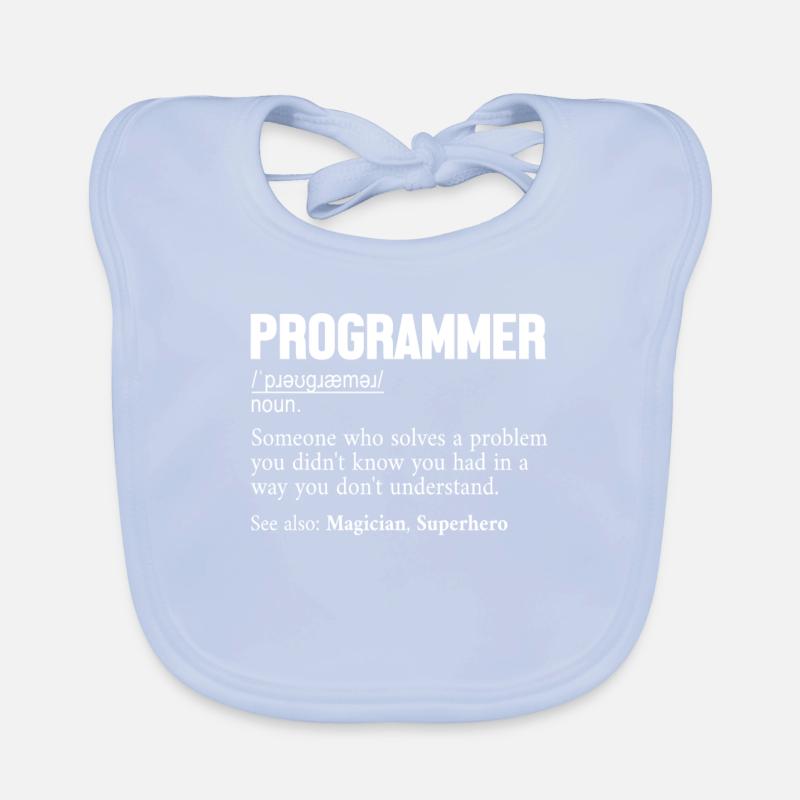 Programmer Definition Softwareentwickler Coder Baby Bio-Lätzchen