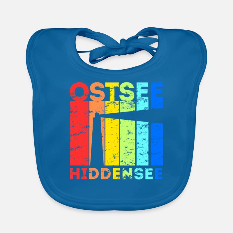 Hiddensee Insel Ostsee Leuchtturm Urlaub Idee Baby Bio-Lätzchen