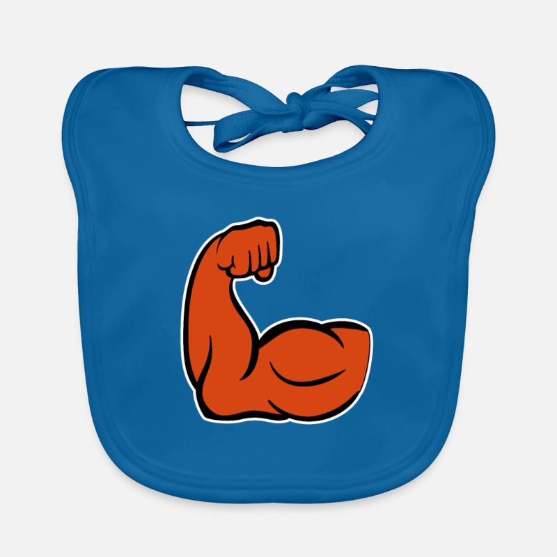 Biceps Arm Musculation Bavoir bio Bébé