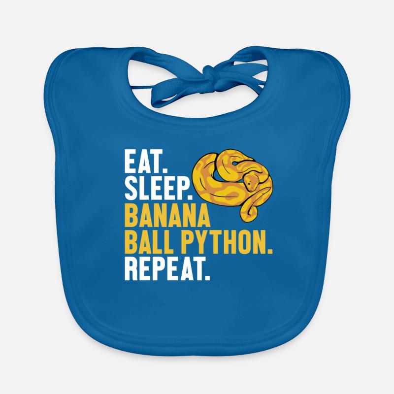 Manger dormir Boule de banane Python Répéter Boule de banane Bavoir bio Bébé