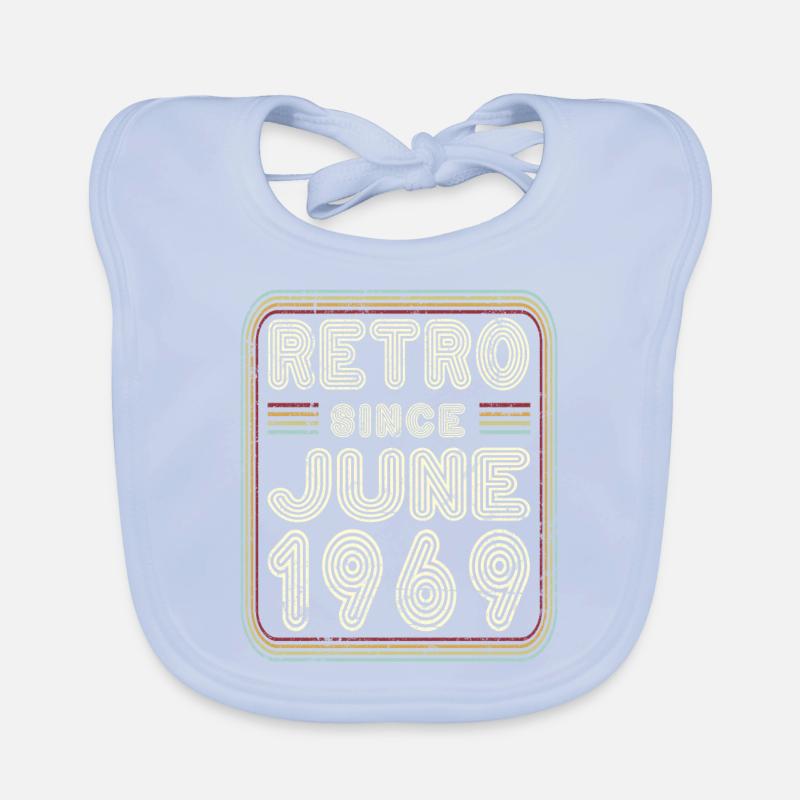 Geburtstag Juni 1969 Retro Geschenk Baby Bio-Lätzchen