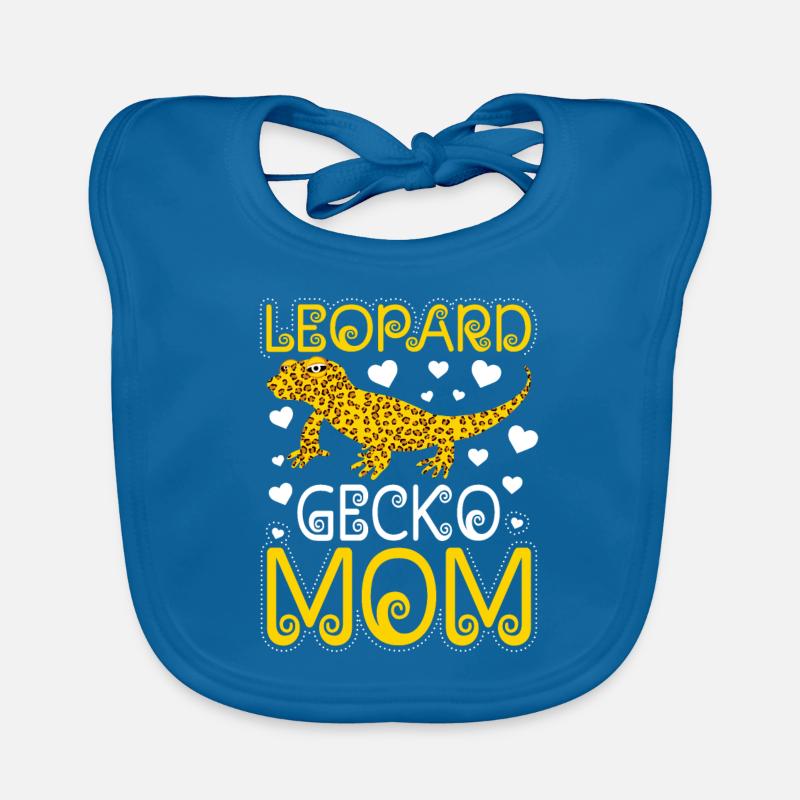 Leopard Gecko Lizard Lover Organic Baby Bibs