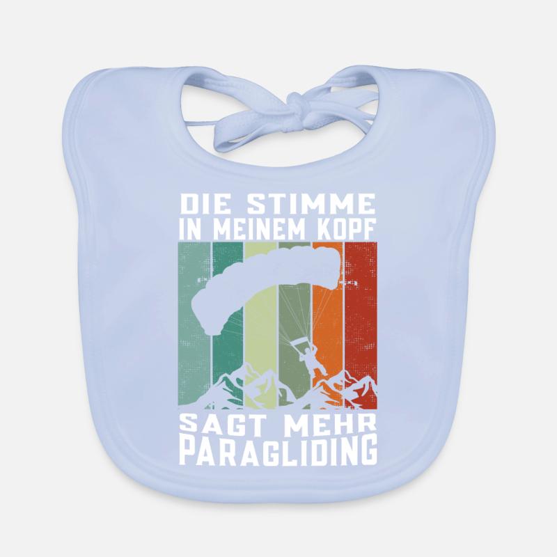 Gleitschirmflieger Paragliding Paragleiter Baby Bio-Lätzchen