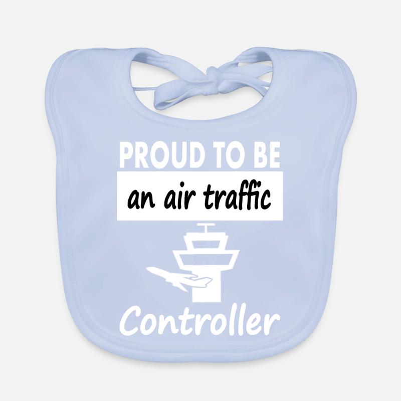 I'm a flood controller Airport Airplane Gift Idea Organic Baby Bibs