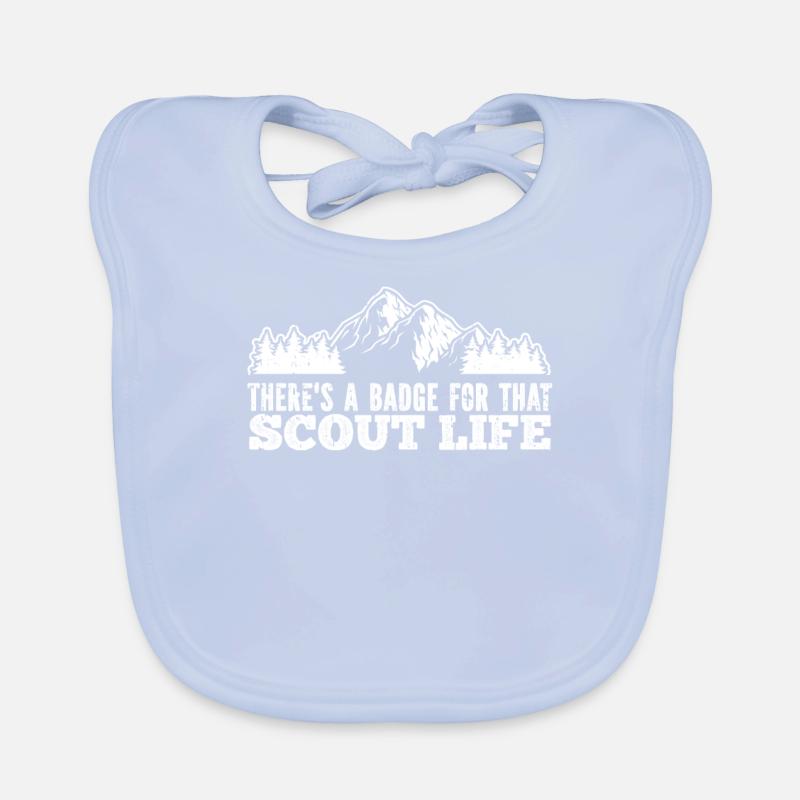 Boy Scout Badge Organic Baby Bibs
