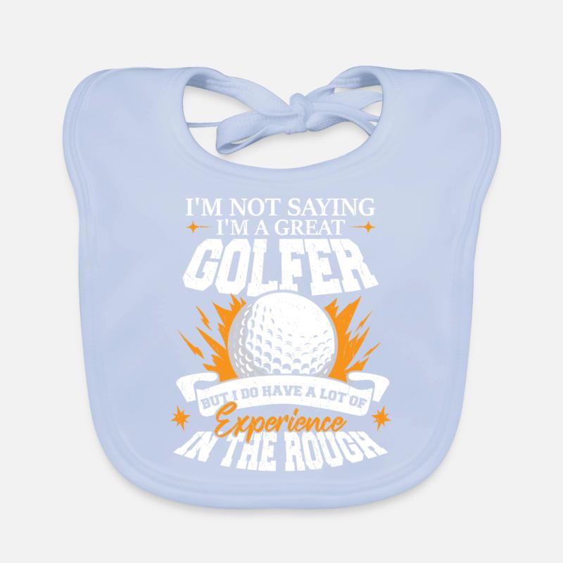 Ich bin ein großartiger Golfer Baby Bio-Lätzchen