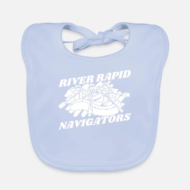 Rafting Rafting en eau vive rapide Bavoir bio Bébé