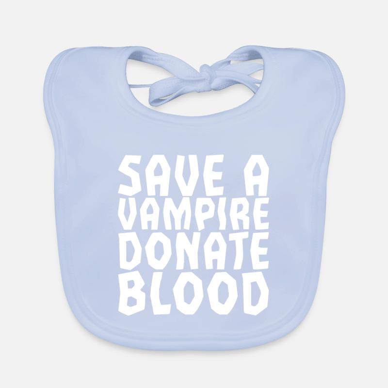 Sauvez un vampire, donnez du sang Bavoir bio Bébé