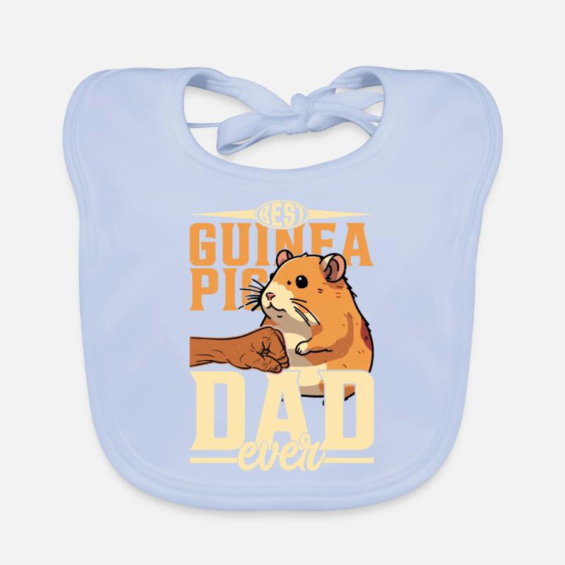 Best Guinea Pig Dad Ever Rodent Cavy Lover Baby Bio-Lätzchen