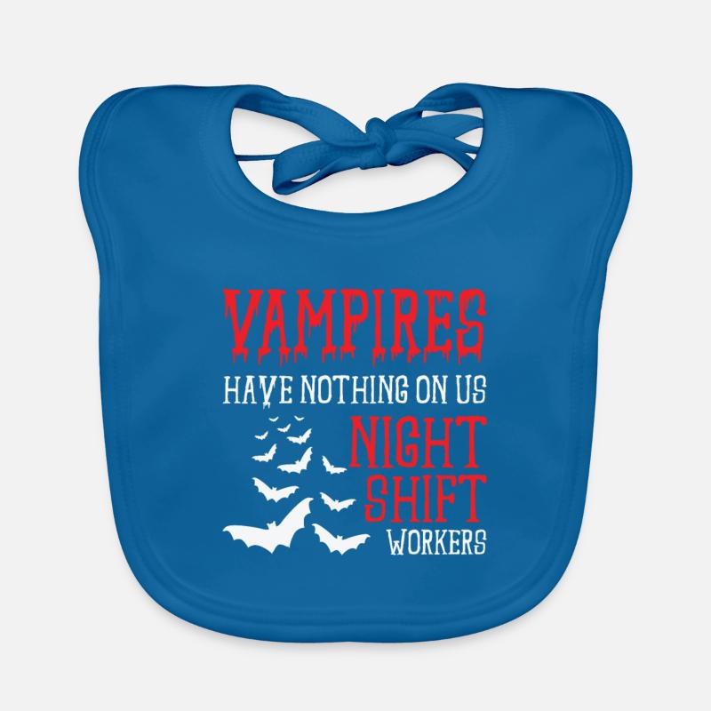 Night Shift Worker Graveyard Duty Organic Baby Bibs