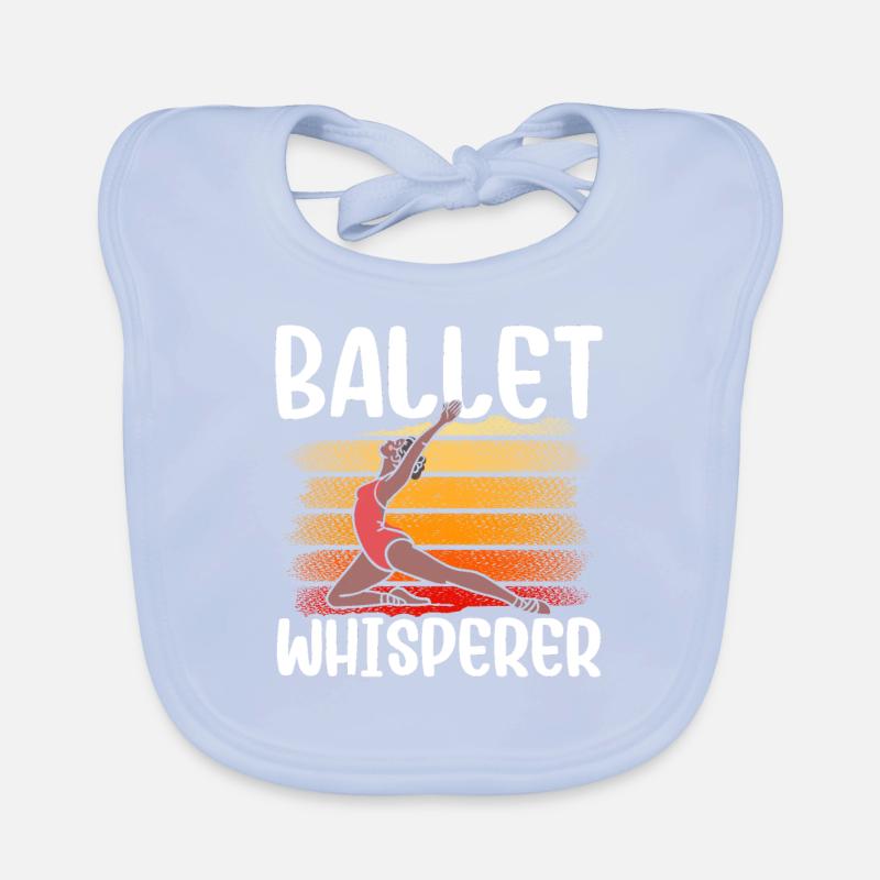 Ballettflüsterer Flüsterer Mädchen Ballett Hobby Baby Bio-Lätzchen