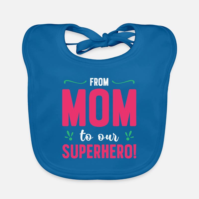 Muttertag Super Mama Superheldin Oma Heldin Baby Bio-Lätzchen