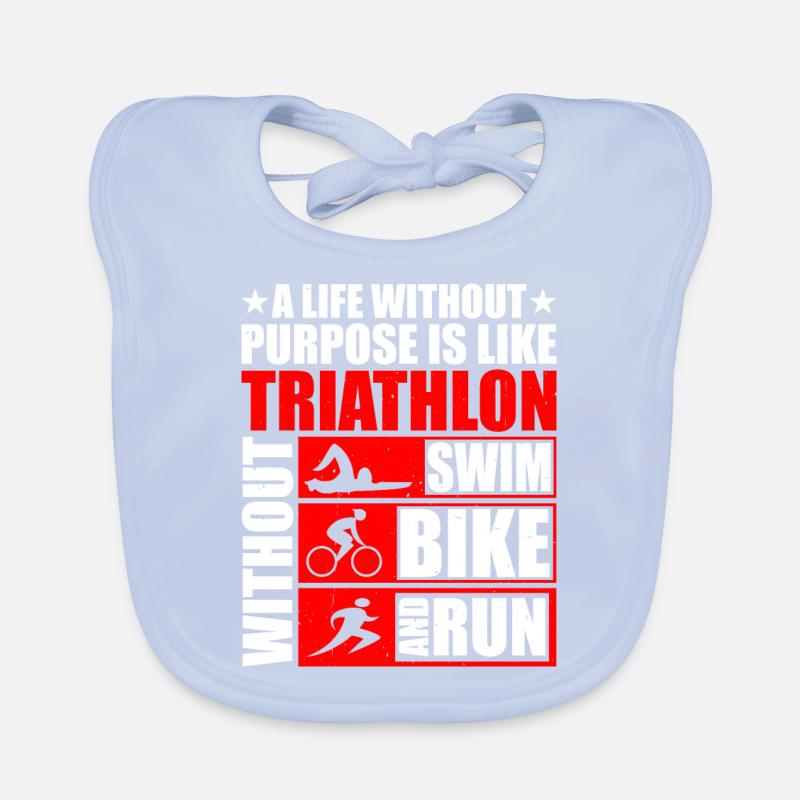 C’est comme un triathlon sans vélo de natation et courir 3 Bavoir bio Bébé