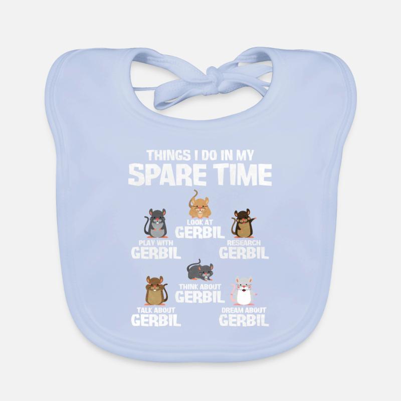 Gerbil Mouse Gift Organic Baby Bibs