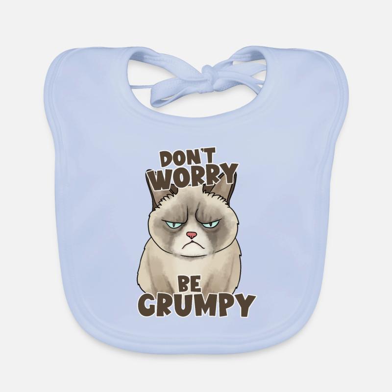 Ne t’inquiète pas, chat grincheux Bavoir bio Bébé