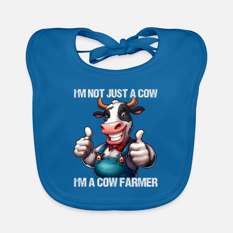 Vache fermière Bavoir bio Bébé