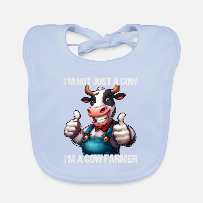 Vache fermière Bavoir bio Bébé