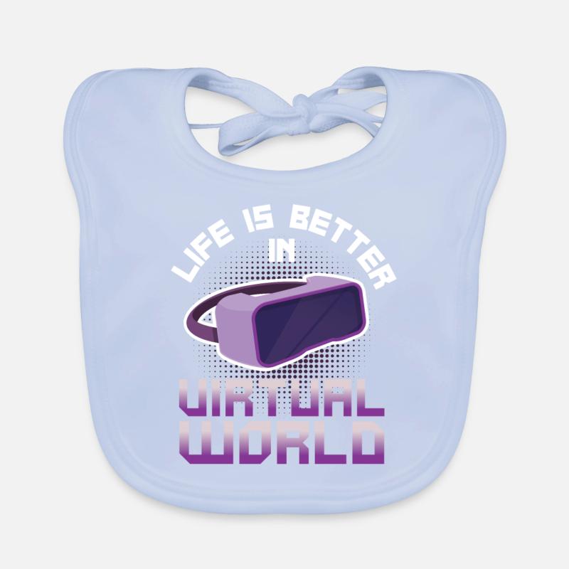 Virtual Reality VR Geschenk Baby Bio-Lätzchen