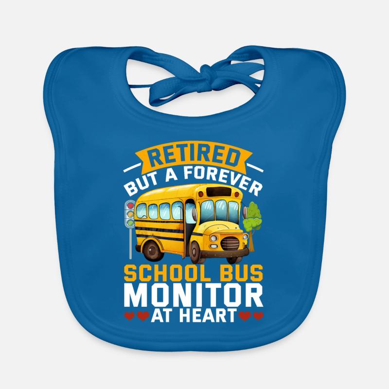Chauffeur d’autobus scolaire, chauffeur d’autobus, préposé d’autobus Bavoir bio Bébé