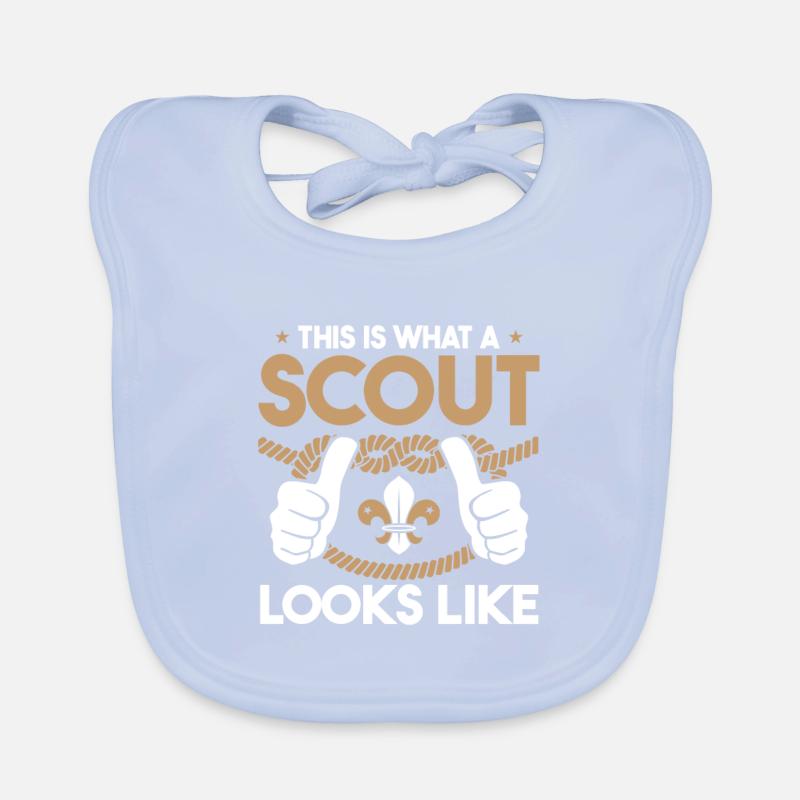 Boy Scout Funny Organic Baby Bibs