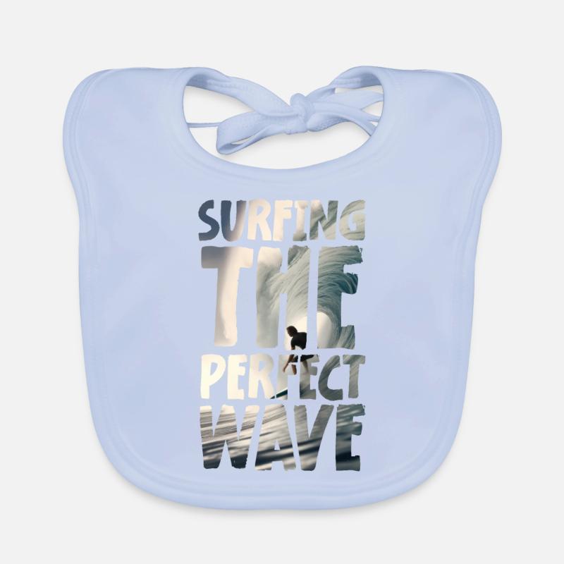 Surfing The Perfect Wave Baby Bio-Lätzchen