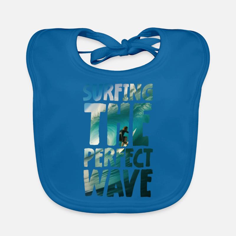 Surfing The Perfect Wave Baby Bio-Lätzchen