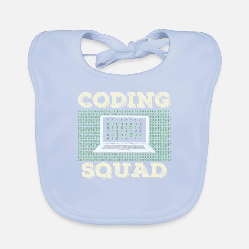 Coding Team Programmer Coder Programming Organic Baby Bibs