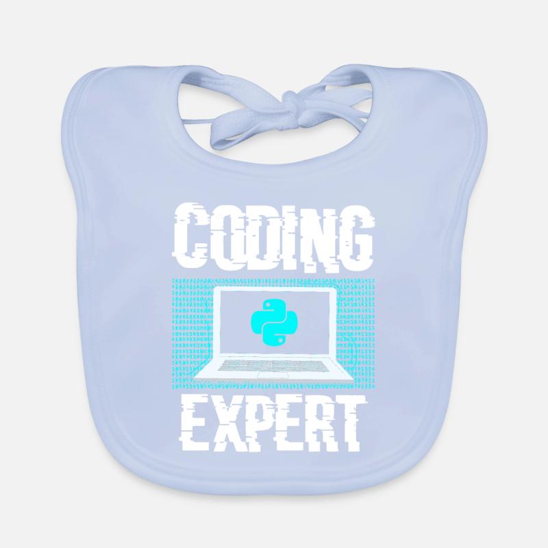 Coding Expert Coder Programming Programmer Organic Baby Bibs