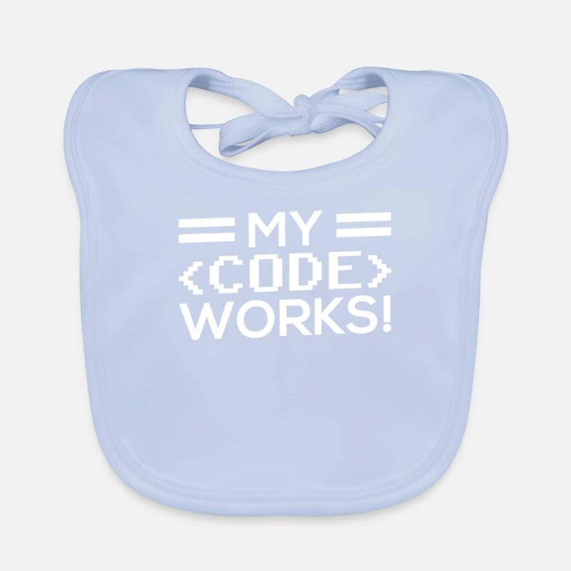 Mein Code Funktioniert Programmieren Coding Coder Baby Bio-Lätzchen