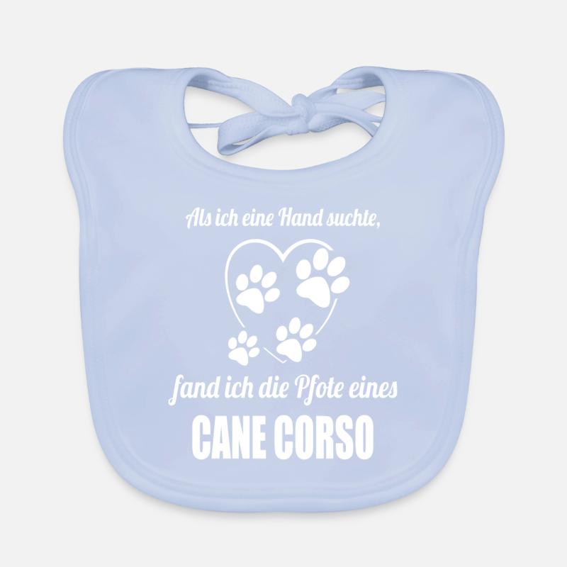 Hand & Pfote - Spruch - Cane Corso Baby Bio-Lätzchen