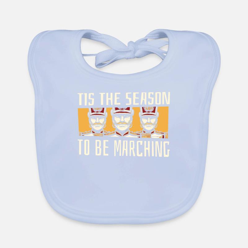 Fan train marching band Organic Baby Bibs