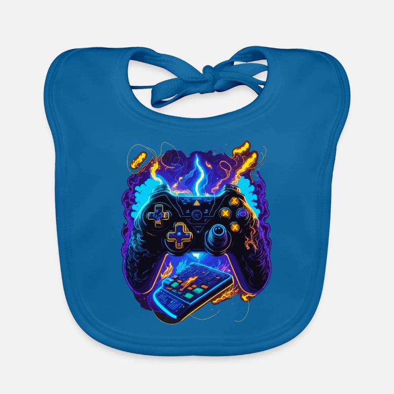 Cyber Gaming Controller Baby Bio-Lätzchen