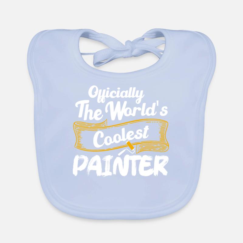 Officially The World's Coolest Painter Job Profess Baby Bio-Lätzchen