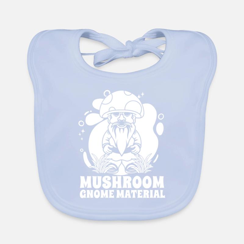 Champignons cueilleurs de champignons Drôle de nain de champignons Bavoir bio Bébé