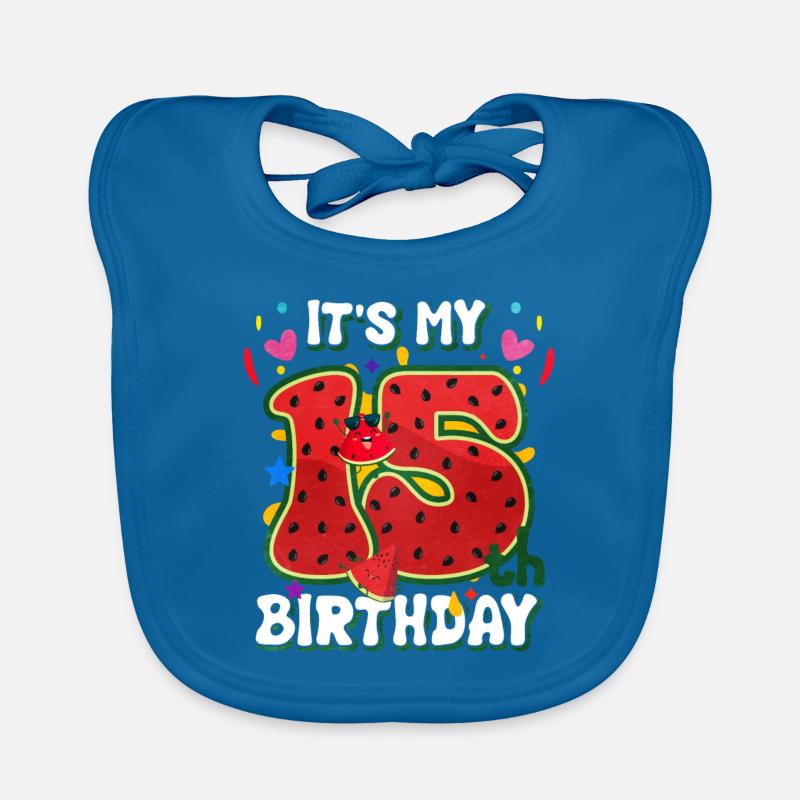 15e anniversaire Cadeau d’été de pastèque Bavoir bio Bébé