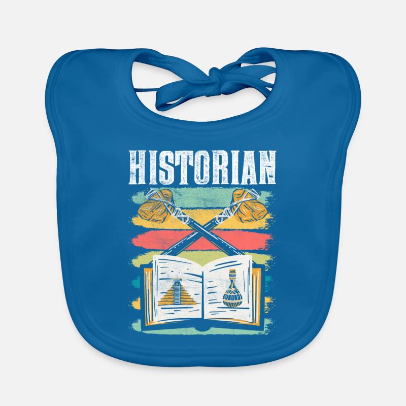 Historian History History Teacher Organic Baby Bibs