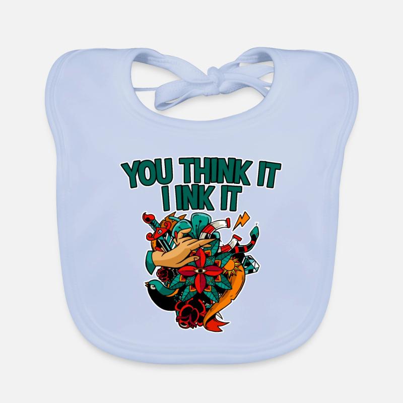 You Think It, I Ink It 2 Organic Baby Bibs