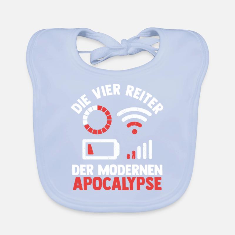 Die vier Reiter der modernen Apocalypse Baby Bio-Lätzchen