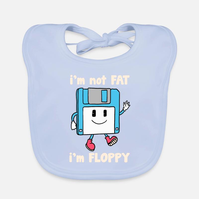 Floppy Disk Witz Blague Bavoir bio Bébé