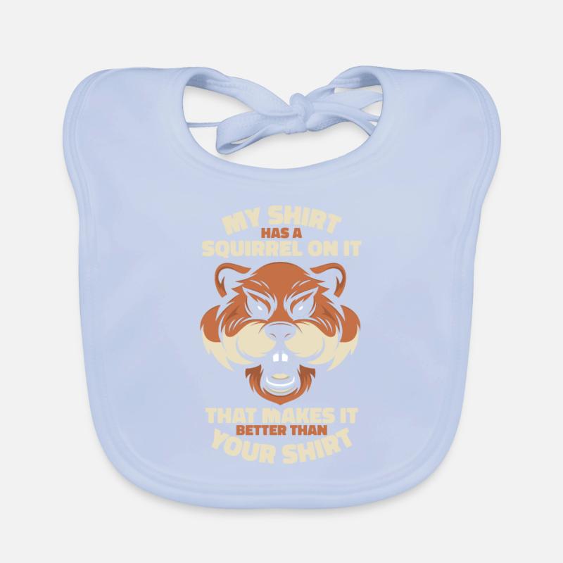 Better Than Your Apparel Grauhörnchen Squirrel Baby Bio-Lätzchen